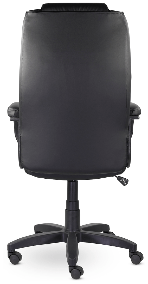 Кресло компьютерное Самсон "Премьер", механизм топ-ган, кожзам, черное - фотография № 3