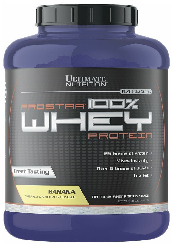 Протеин Ultimate Nutrition Prostar Whey - 2,27кг - Банан