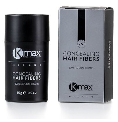 Kmax  Загуститель волос Concealing Hair Fibers, светло-коричневый, 15 г
