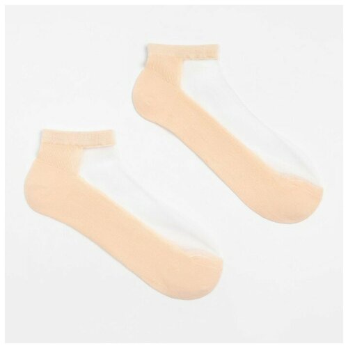 Носки Minaku, размер 23, бежевый носки minaku размер 23 бежевый белый