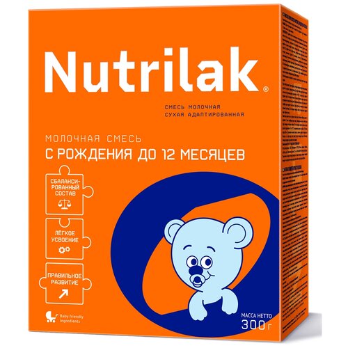 Смесь Nutrilak с 0 до 12 месяцев, 300 г