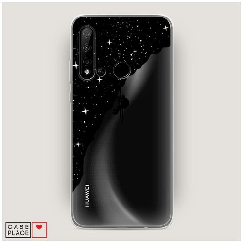 фото Чехол силиконовый huawei p20 lite 2019 скалолаз в космосе case place