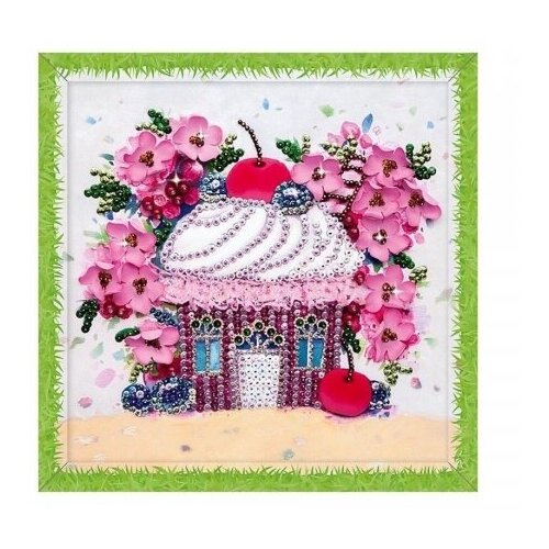 фото Набор для творчества мозаика из пайеток вишневый десерт волшебная мастерская