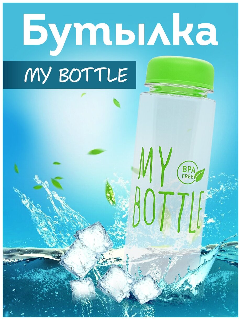 Бутылка My Bottle 500 мл. в оригинальном коллекционном дизайне с фильтром