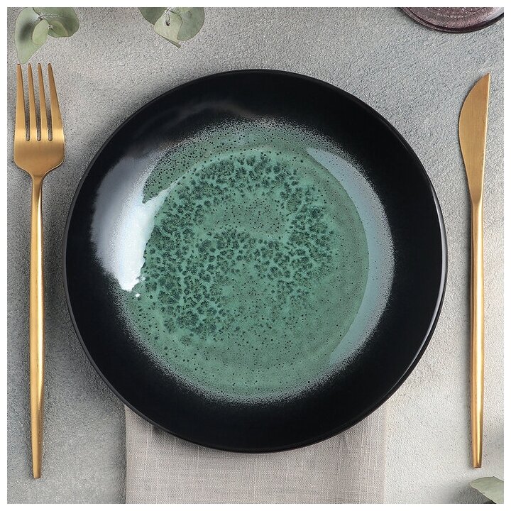 фото Тарелка Verde notte, d=20 см