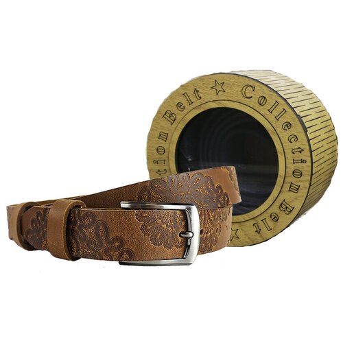 фото Ремень wild bear rm-058f light-brown premium (135 см)