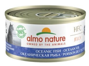 Almo Nature консервы Консервы для Кошек с Океанической рыбой 75проц. мяса (HFC - Jelly - Oceanic Fish) 9026H | Legend HFC Adult Cat Oceanic Fish, 0,07 кг