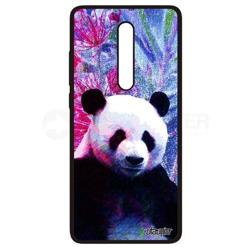 фото Противоударный чехол на смартфон // xiaomi mi 9t pro // "большая панда" panda детеныш, utaupia, фуксия
