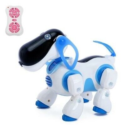 Робот-собака Киберпёс Ки-Ки, радиоуправляемый, интерактивный, русское озвучивание, световые эффект .