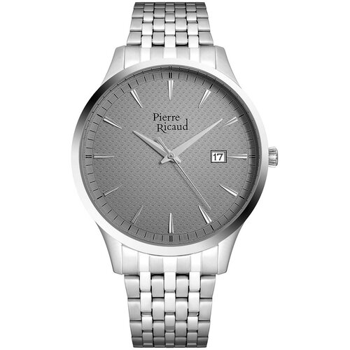 Наручные часы Pierre Ricaud P91037.5117Q, серый часы наручные pierre ricaud p22086 5114q