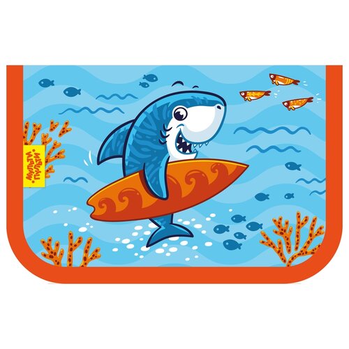 Мульти-Пульти Пенал Surf Shark ПK1_44849, голубой пенал детский мульти пульти surf shark