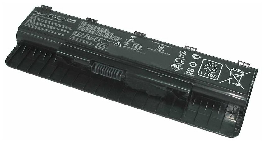 Аккумуляторная батарея для ноутбука Asus G551 (A32N1405) 10.8V 56Wh черная