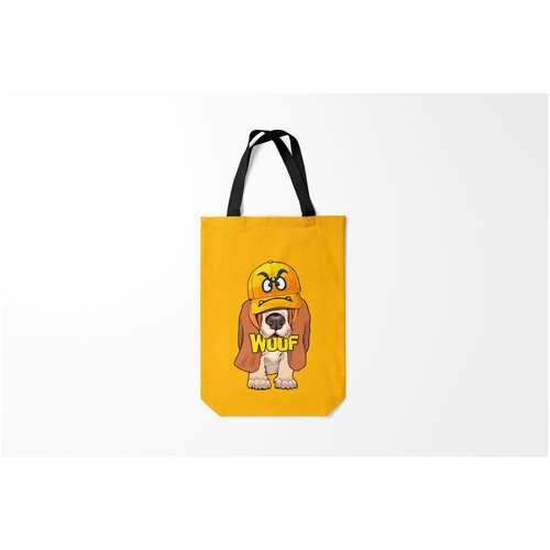 фото Сумка-шоппер / 31х42 см / собаки / бассет хаунд woof burnettie