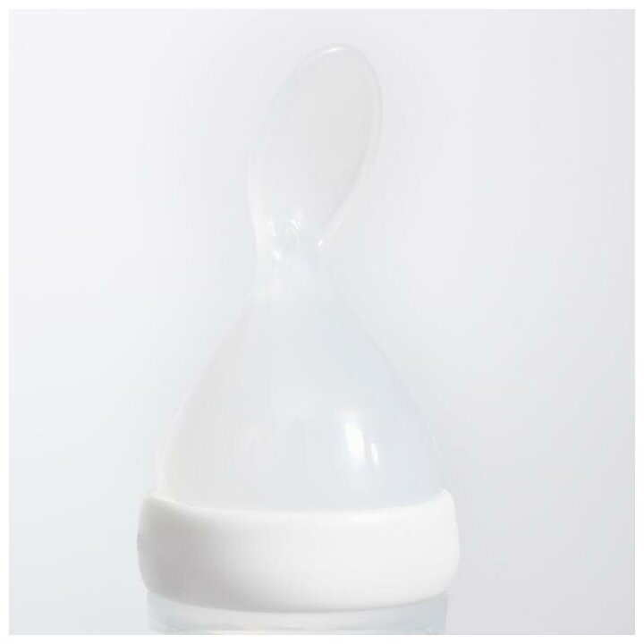 Бутылочка-поильник BabyLand силиконовая с ложкой в блистере, 125мл Baby Land - фото №7