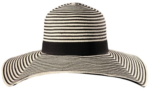Шляпа с широкими полями в полоску Feba Unisize
