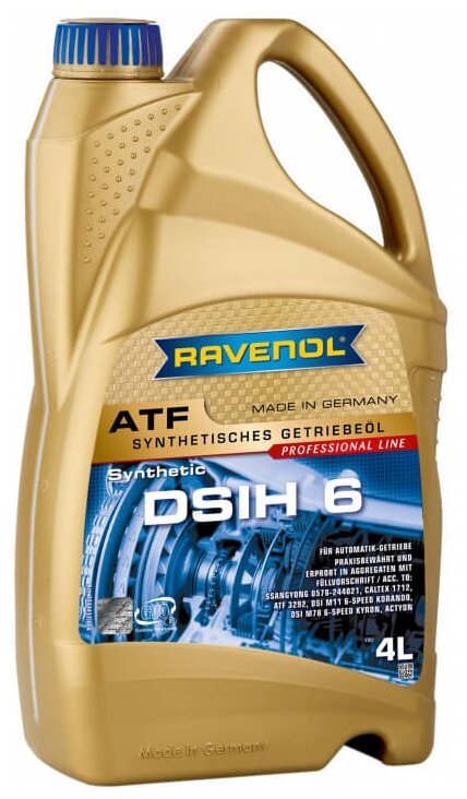 Трансмиссионное масло Ravenol ATF DSIH 6 4 л 4014835803787