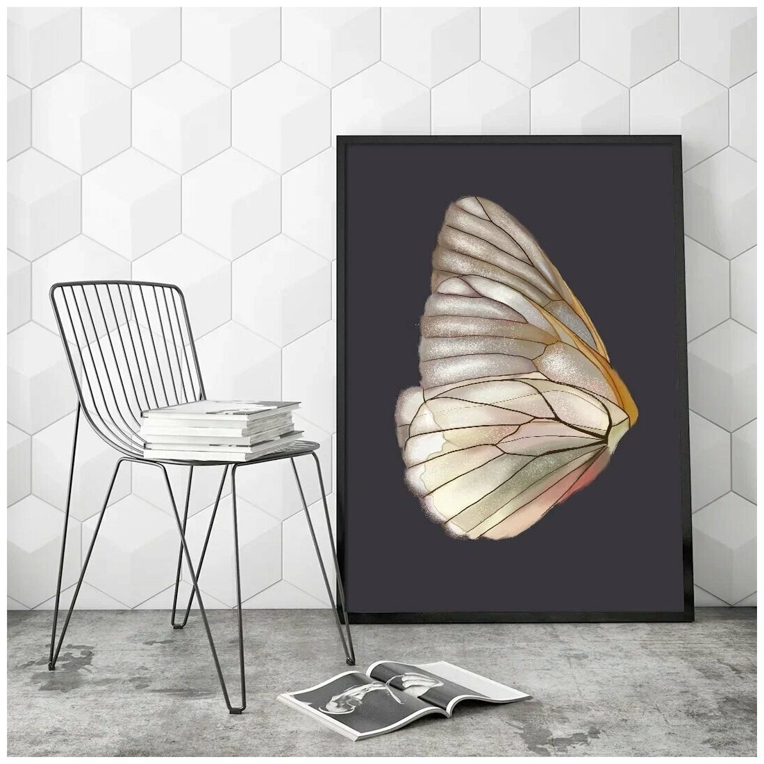 Картина интерьерная на холсте Art. home24 Крылья бабочки, 50 x 70