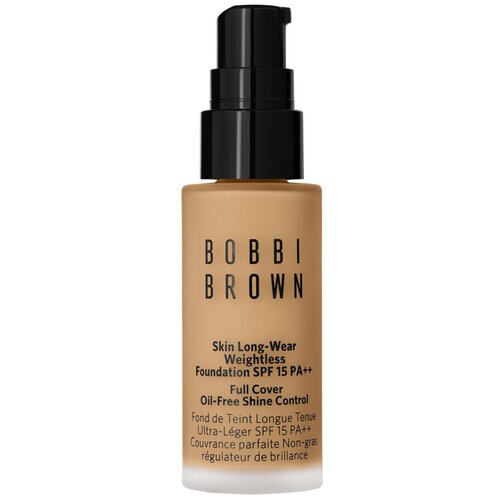 Bobbi Brown Тональное средство Skin Long-Wear Weightless Foundation Mini, SPF 15, 15 мл, оттенок: natural