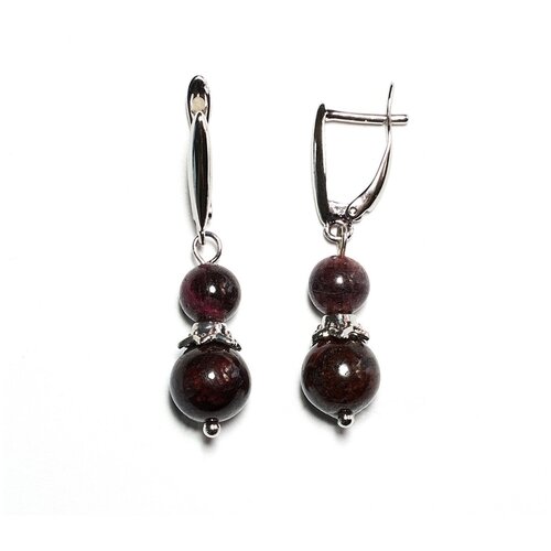 Серьги из граната 