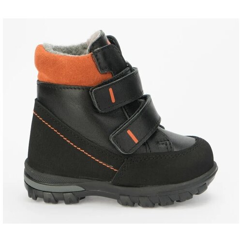 фото Ботинки котофей размер 22, черный/оранжевый