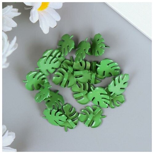 фото Брадсы для скрапбукинга "пальмовые листья" набор 20 шт 0,8х1,7х1,4 см qwen