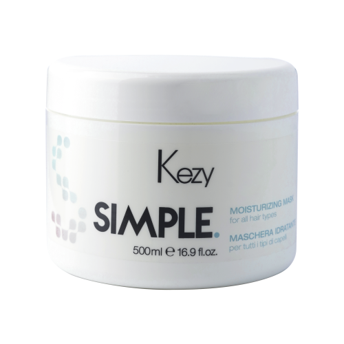 KEZY SIMPLE Маска увлажняющая, 500 мл kezy one beauty маска увлажняющая для всех типов волос 1000 г 250 мл банка