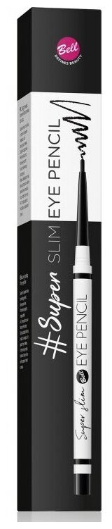 Bell Карандаш для глаз Super Slim Eye Pencil, оттенок черный