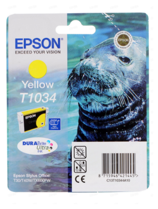 Картридж струйный Epson T1034 Желтый