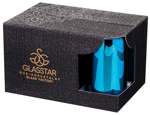 Набор стаканов Glasstar Лавандовый аметист, RNLA_9369_3, 330 мл, 6 шт., синий