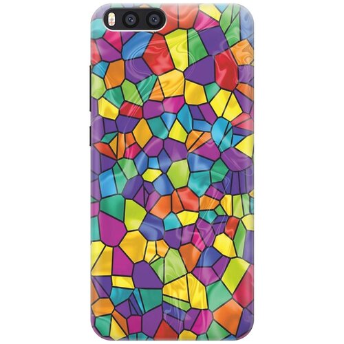 фото Силиконовый чехол на xiaomi mi note 3 / сяоми ми ноут 3 с принтом "яркая мозаика" gosso