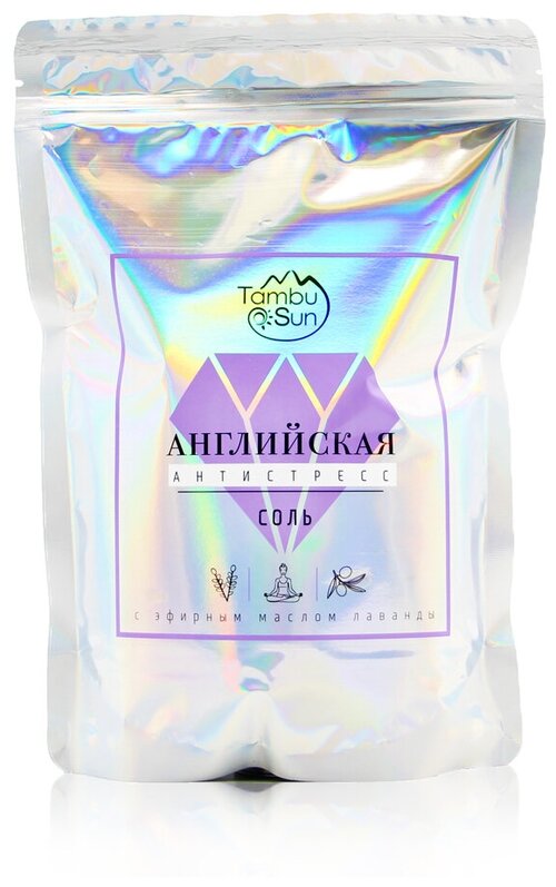 Tambusun Английская соль Антистресс, 1 кг, 1 л