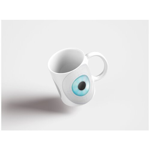 фото Кружка "глаз, ирис, робот 320 мл. белая lotsprints