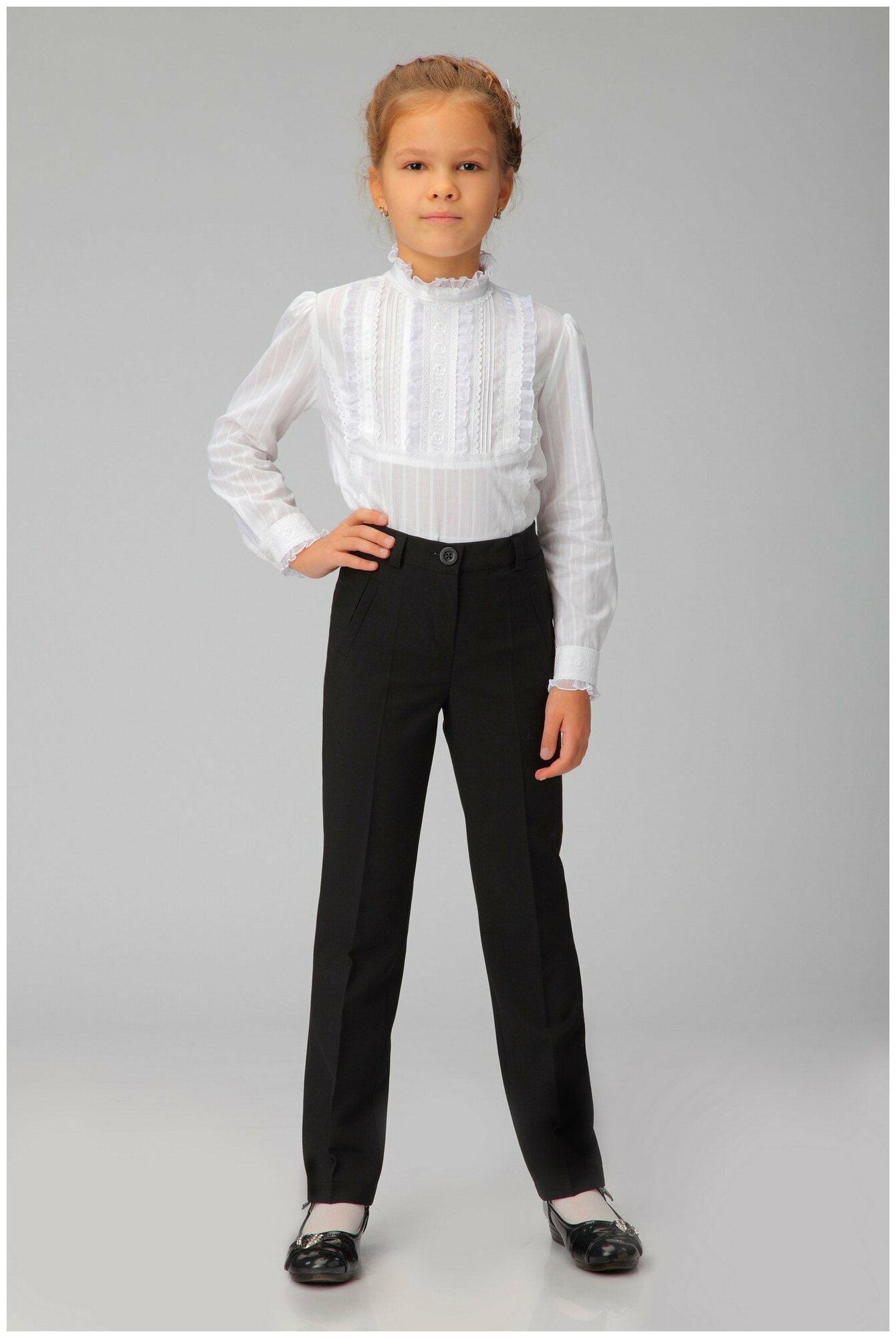 Школьные брюки для девочки Инфанта модель 90401