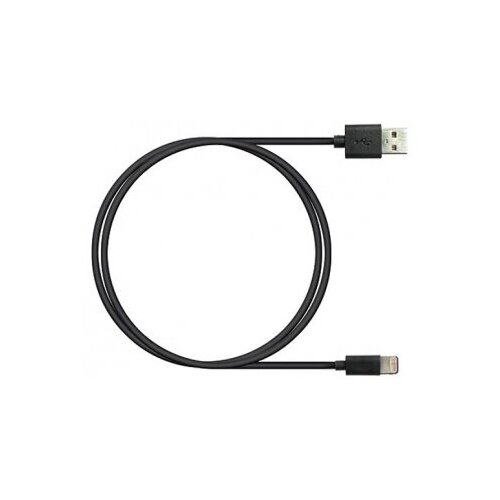 Кабель USB Lightning, 1 м черный BL1, Robiton