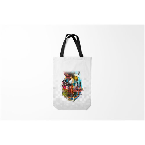 фото Сумка-шоппер / 31х42 см / геймерам / portal 2 портал челл burnettie