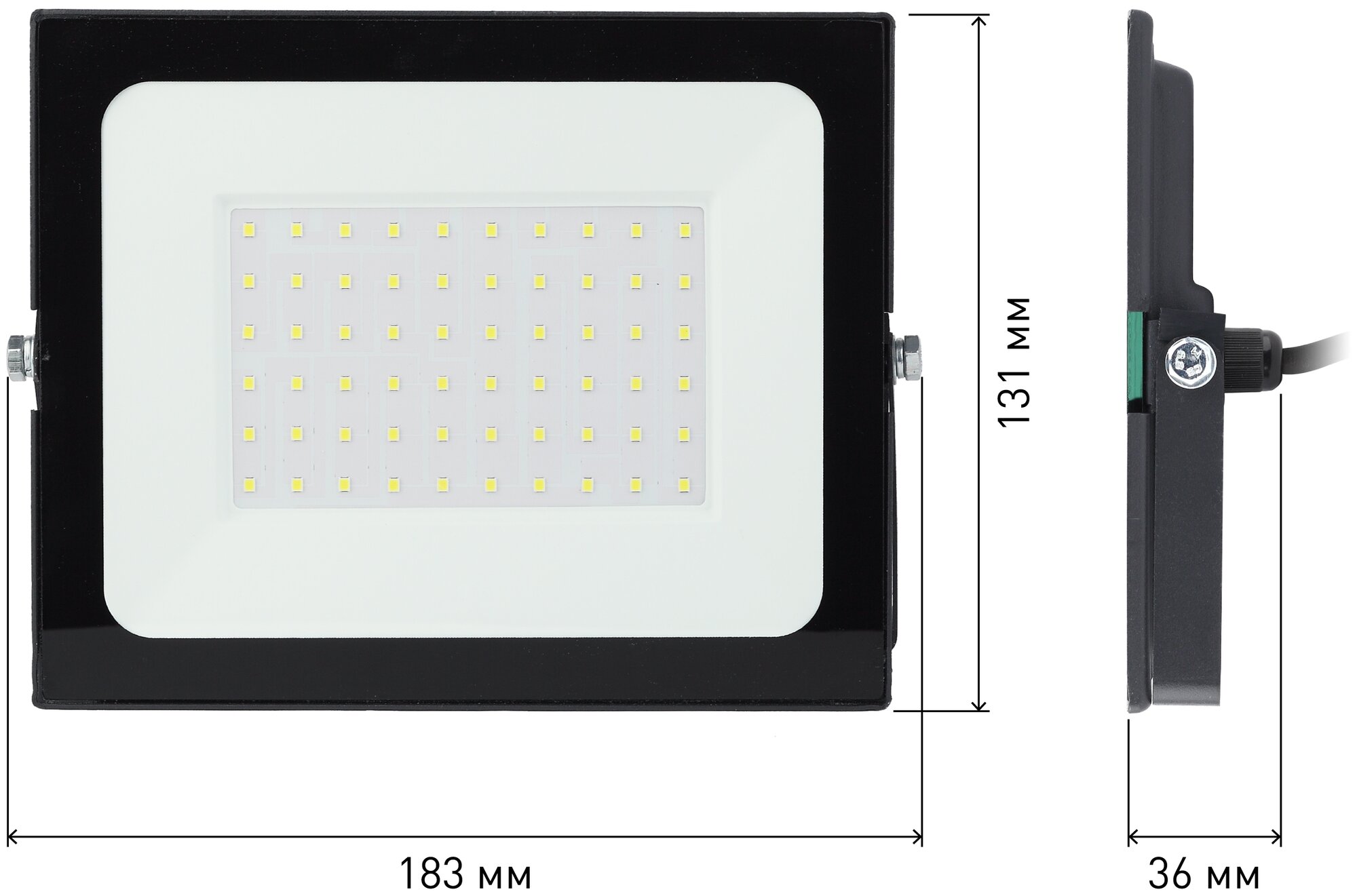 Прожектор светодиодный ЭРА LPR-021-0-30K-050, 50 Вт, свет: теплый белый - фотография № 5