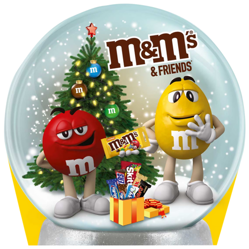 фото Набор подарочный m&m's and friends snow sphere, 258г, россия, 258 г