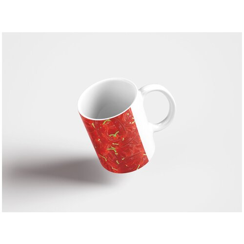 фото Кружка "перец чили, высокая температура, овощ 320 мл. белая lotsprints