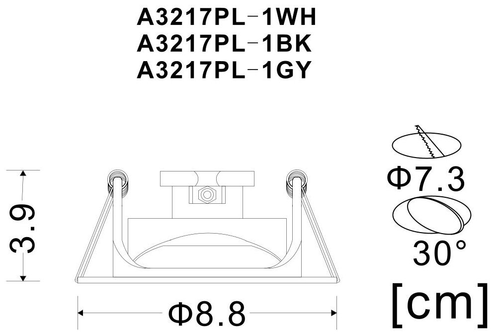 Arte Lamp A3217PL-1WH, GU10, 50 Вт, 1 лампа - фотография № 3