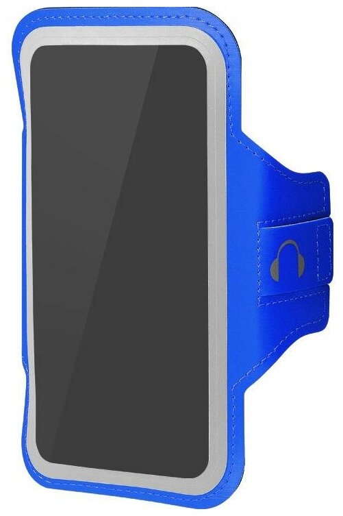 Чехол спортивный (неопрен+полиэстер) дляартфонов до 58 дюймов DF SportCase-03 (blue)