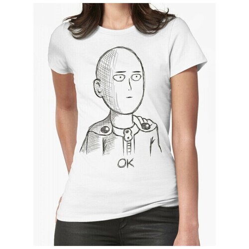 Футболка DreamShirts One Punch Man Женская белая 3XL