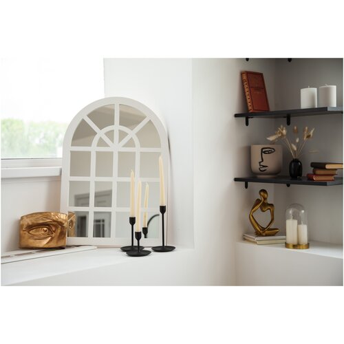 Зеркало арочное декоративное (фальш окно) настенный декор 50х70 см