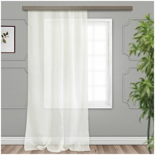 фото Штора тюль деворе " капли" jyb034 молочный 300*275 witerra