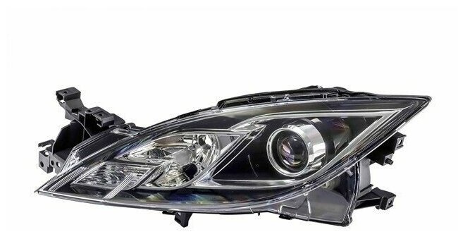 Фара левая с корректором внутри черная MAZDA 6 2007-2012 2161155LLDEM2