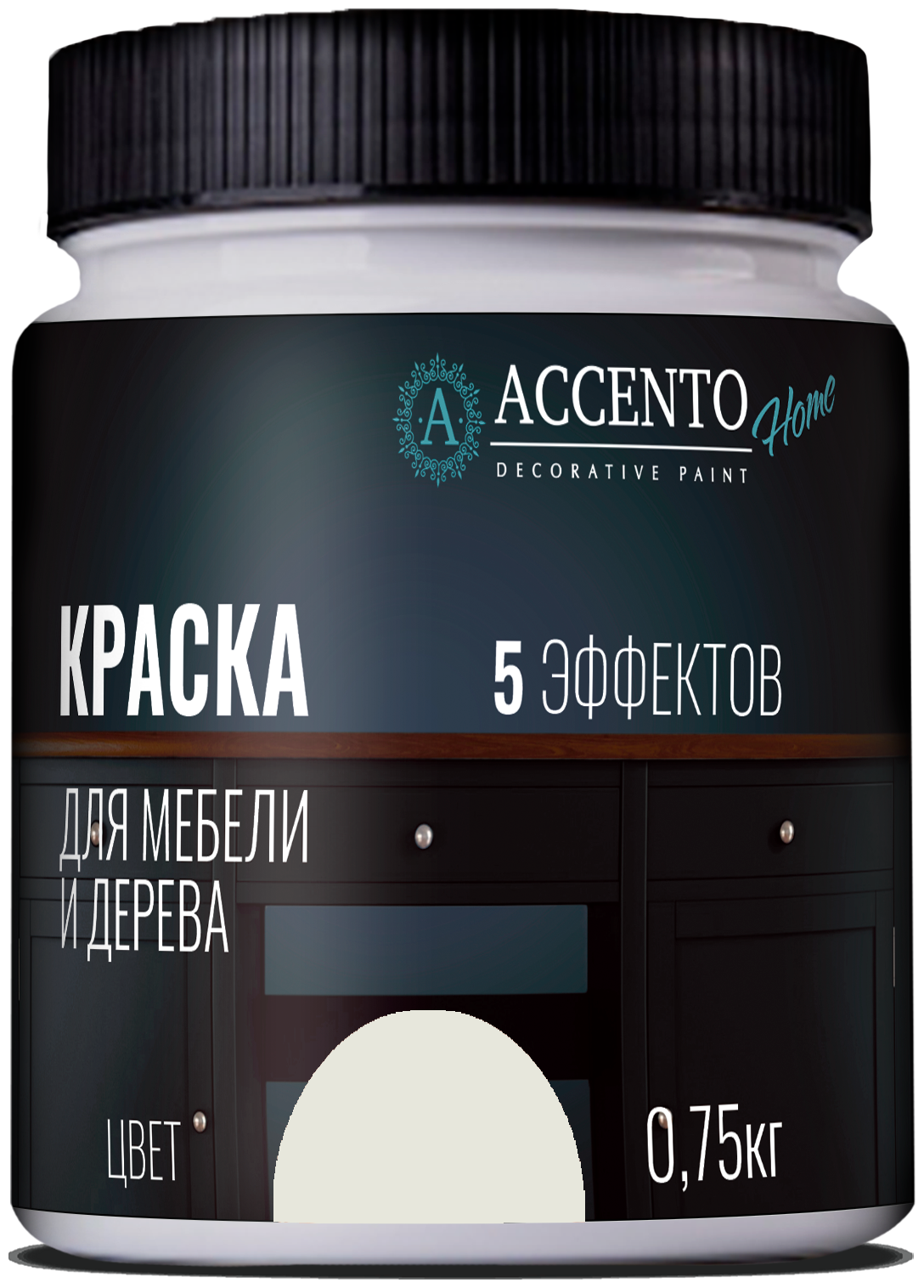 Краска акриловая AccentO Home для мебели и дерева