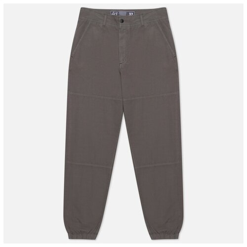 фото Мужские брюки peaceful hooligan arnold regular fit серый , размер 38r