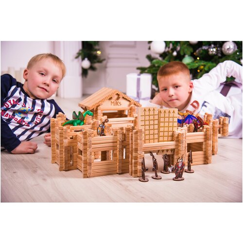 Деревянный конструктор крепость «Викинг»
