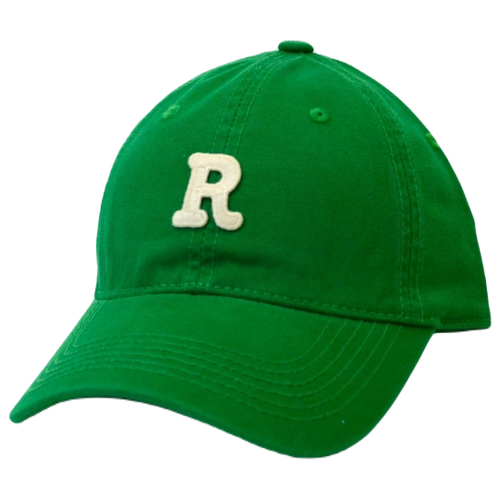 Зеленая бейсболка с вышивкой R