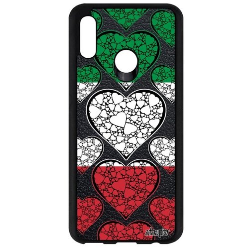 фото Простой чехол для телефона // huawei p smart 2019 // "флаг италии с сердцем" стиль государственный, utaupia, цветной