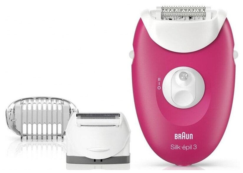 Эпилятор Braun SE3273 розовый+белый